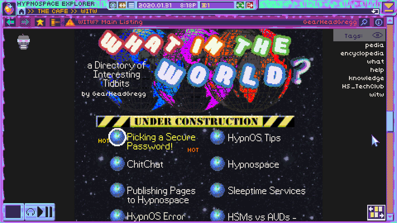 Rock Paper Shotgun on X: Set your Bonzi Buddy to remind you that  Hypnospace Outlaw launches on March 12th. The bizarre retro-future 90s  internet simulator still looks as gleefully weird as ever 